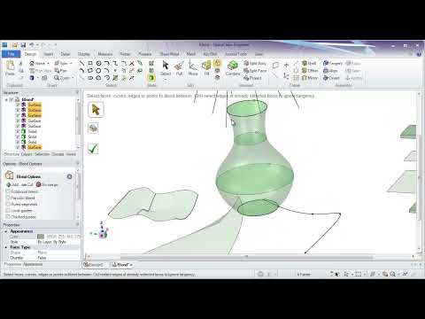Blend basics Points, Curves, Faces and Surfaces  ||Ansys SpaceClaim Tutorial #spaceclaim #ansys