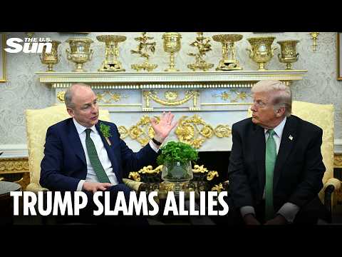 President Trump welcomes Irish Taoiseach Michael Martin to White House on St Patrick's Day