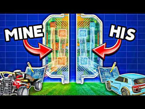 Rocket League, but we each build HALF of the field