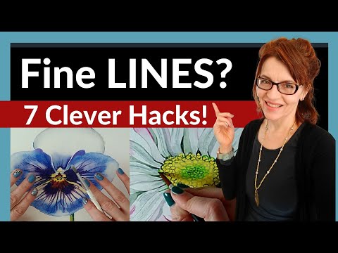 How To Paint Fine Lines In Watercolor (7 Clever HACKS)