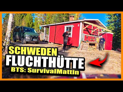 Eine Woche Leben in Survival Mattins FLUCHTHÜTTE in Schweden! | Home Build Solution