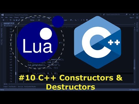 Embedding Lua in C++ #10 - Calling C++ Constructors and Destructors