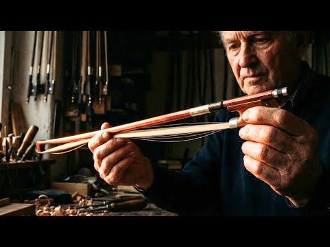 Making a Violin Bow by Hand – The Hidden Force Behind the Sound | ASMR