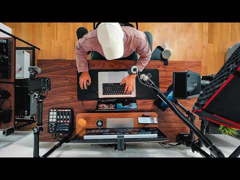 My Entire Youtube Studio Setup ON ONE DESK!
