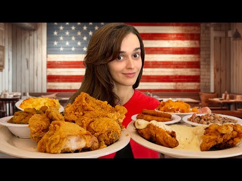French Girl Tries Real Southern Fried Chicken!