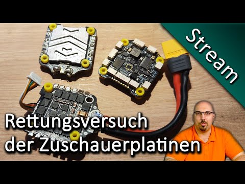 Livestream - Reparatur der Controller - Zuschauerplatine löten