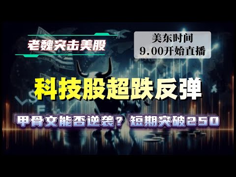 直播｜美股三巫日，科技股超跌反弹，甲骨文大底部信号明朗将迎来中线上涨行情。#美股 #英伟达 #博通 #英特尔 #特斯拉 #soun #苹果 #投資   #美国超微公司 #crcl  #amd