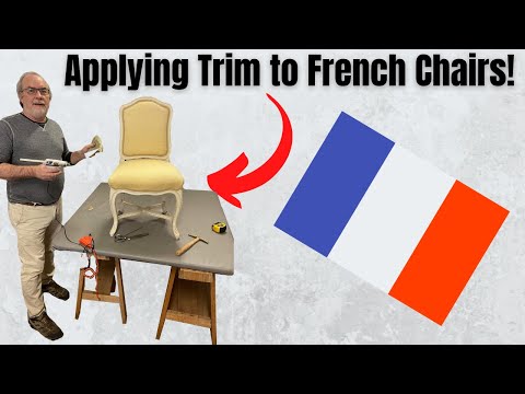 Applying Trim to French Chairs