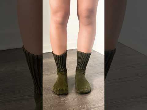 EASIEST Socks Trick for Longer-Looking Legs #styletips #socks