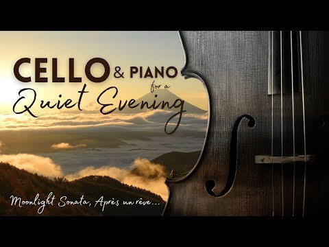 Peaceful Cello for a Quiet Evening -  Moonlight Sonata,  Après un rêve,...
