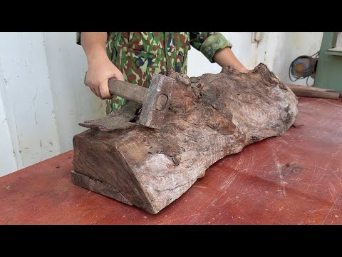 Carpenter's Impressive Carpentry Skills // Make Expensive Coffee Table From Rotten Wood