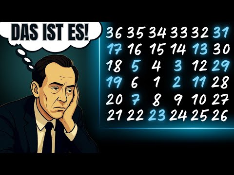 Aus Langeweile entdeckte er ein unglaubliches Zahlenmuster