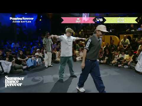 Jin & Jikay vs MT Pop & Nelson JUDGE BATTLE Popping Forever | Summer Dance Forever 2025