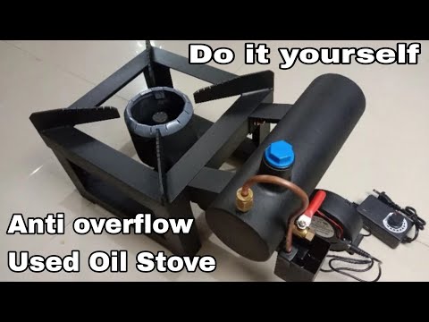 How to make Used Oil stove Burner Upgraded version with Automatic Oil controller