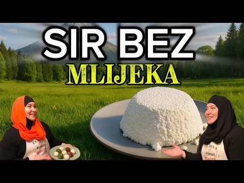 Sir BEZ MLIJEKA! NAJJEDNOSTAVNIJI RECEPT DO SADA! Bez sirila,limuna i sirćeta!