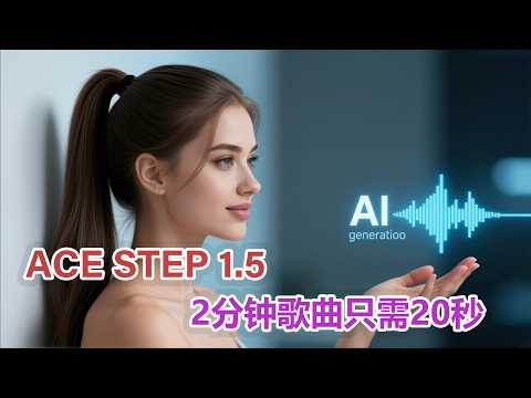 Suno 杀手？20秒生成2分钟高质量音乐 (免费/本地运行)|歌词生成、翻唱与局部重绘 (Ace-Step 1.5)