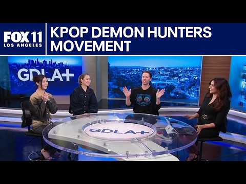 'KPop Demon Hunters' directors and singer visit GDLA+