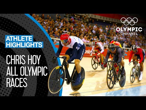 Chris Hoy's 🇬🇧 Seven Olympic medal races | Athlete Highlights
