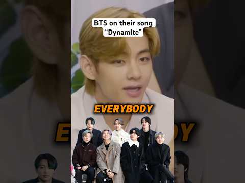 BTS on their song “Dynamite”