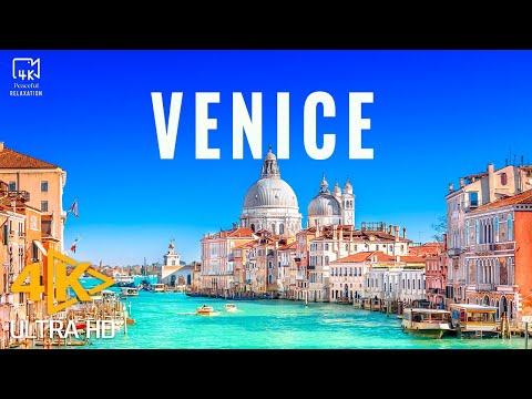 Venice, Italy 🇮🇹 in 4K Ultra HD - Relaxing Piano Music, Beautiful Nature Scenic | Drone Video