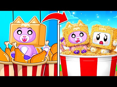 WE GOT DEEP FRIED! (Foxy & Boxy TURN INTO FOOD In ROBLOX!)