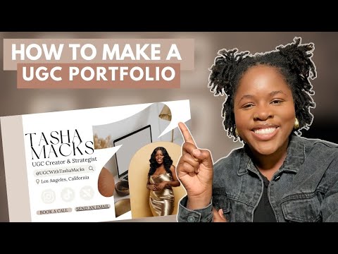 How to Create a High-Converting UGC Portfolio on Canva (Free Portfolio Template!)