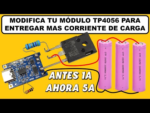 Modifica tu Modulo TP4056 para que puedas Cargar mas Rápido y mas Baterías al mismo Tiempo