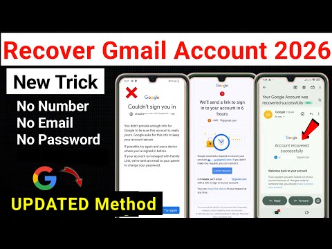 How to Recover Gmail Account 2026 | Gmail Account Recovery - Google Account Recover Karne Ka Tarika