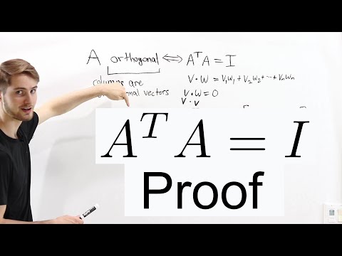 Proof: Orthogonal Matrices Satisfy A^TA=I