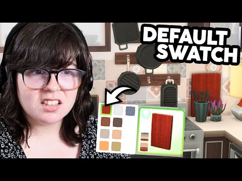 building a house in The Sims 4 using *ONLY DEFAULT SWATCHES*
