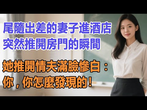 尾隨出差的妻子進酒店，突然推開房門的瞬間，她推開情夫滿臉慘白：你，你怎麼發現的！#出軌小說 #愛情故事 #白月光 #幸福人生#生活经验 #情感故事