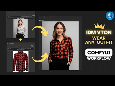 IDM VTON on comfyUI for Realistic Clothing on Digital Models + Workflow