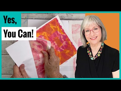 Stunning Results from Gel Printing on Fabric