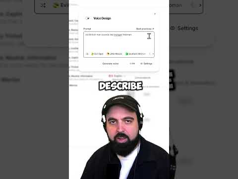 How to create custom AI voices for your UGC character with ElevenLabs. #ai #elevenlabs #aishorts