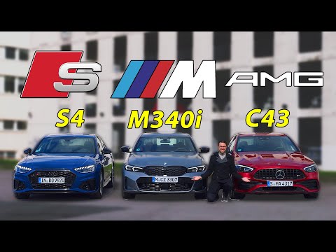 BMW M340i vs Mercedes C43 AMG vs Audi S4 comparison REVIEW