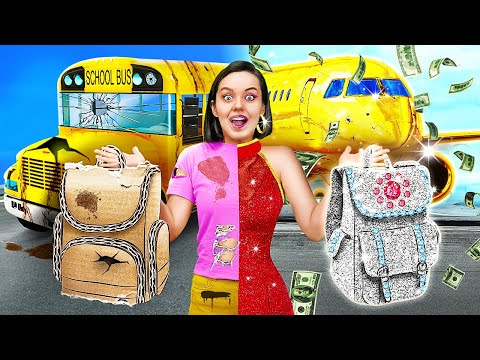 БОГАТАЯ И БЕДНАЯ ПРИНЦЕССЫ | Как сделать ИГРУШКИ из мусора! Гениальные лайфхаки от 123GO! SCHOOL