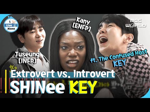 [SUB] ENFP Kani 🌈 vs. INFP Juseung 💦 (Fake Extrovert Mode) ft. The Shocked Host #KEY #ILiveAlone