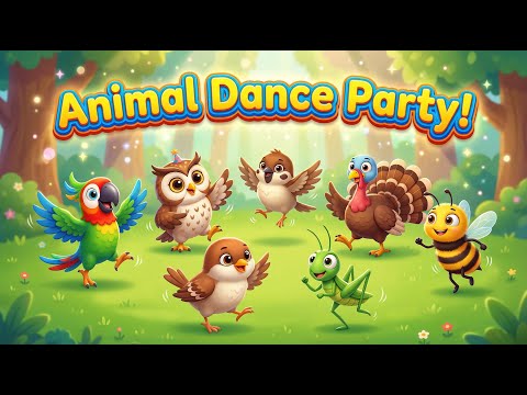 Forest Creatures 🌈 | Gentle Animal Dance Party for Kids