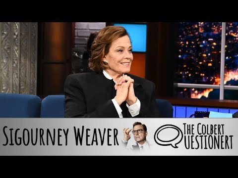 Sigourney Weaver Takes The Colbert Questionert