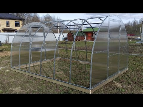 Установка теплицы 3х4 метра