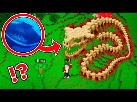 MAIZEN : JJ and Mikey Found EL GRAN MAJA Skeleton Story - Minecraft Animation JJ & Mikey