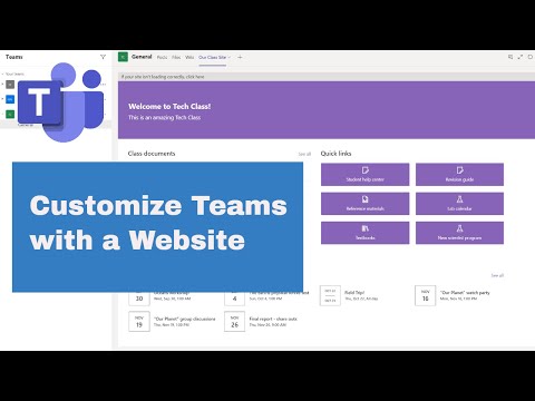 How to Build a Website in Microsoft Teams - Using SharePoint