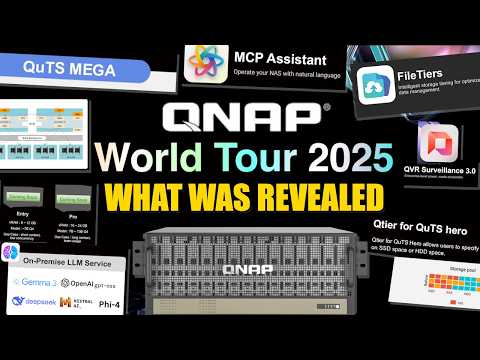 QNAP 2025 Event in London - QTier in QuTS 6, QuTS Mega, QNAP AI LLMs, HDP Backup, QVR Surveillance
