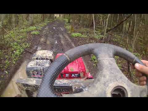 К-15  Испытания. Поездка в лес Homemade mini tractor all-terrain vehicle