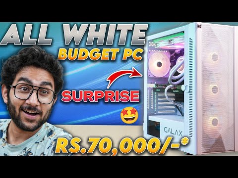Value for Money ALL AMD White Gaming Pc Build Under Rs.70,000/- ONLY | Ryzen 5 5600X RX 6600
