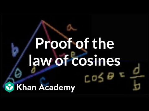 Proof of the law of cosines | Trig identities and examples | Trigonometry | Khan Academy