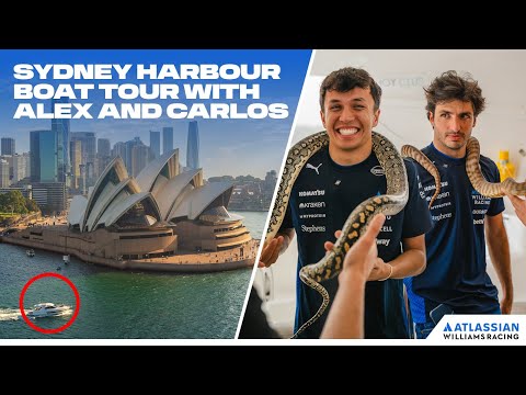 ALEX ALBON & CARLOS SAINZ HANDLE MASSIVE PYTHON IN AUSTRALIA!