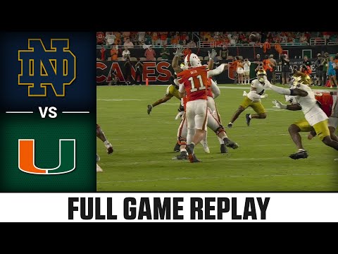 Notre Dame vs. Miami Full Game Replay | 2025 ACC Football