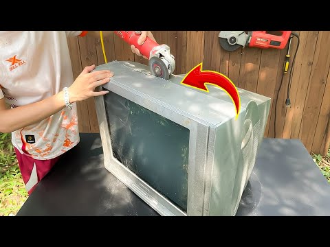 GREAT IDEA! Many people don’t know that cutting up old TVs can make a lot of money