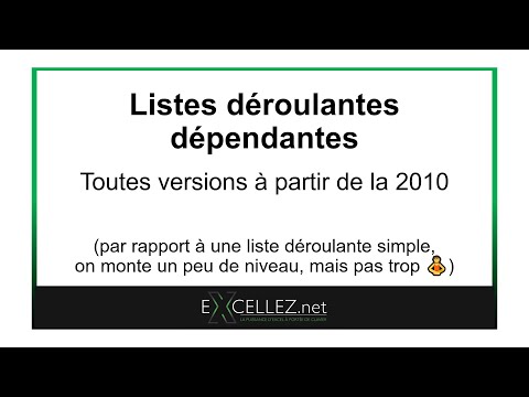 Listes déroulantes en cascade avec Excel